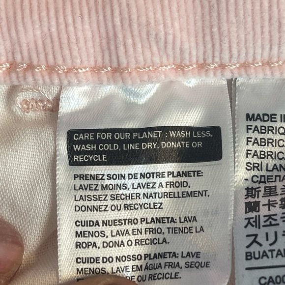 Levi’s 32x29 lite pink corduroy boot cut pants women’s used 725 - Picture 7 of 10